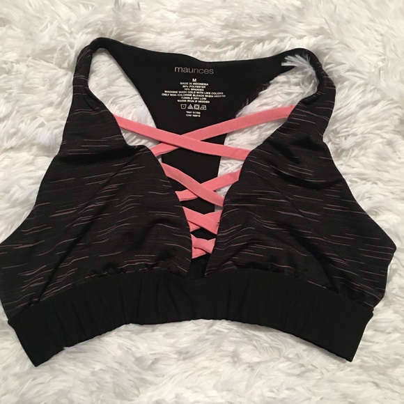 Maurices Other - Maurices Black and Pink Sports Bra